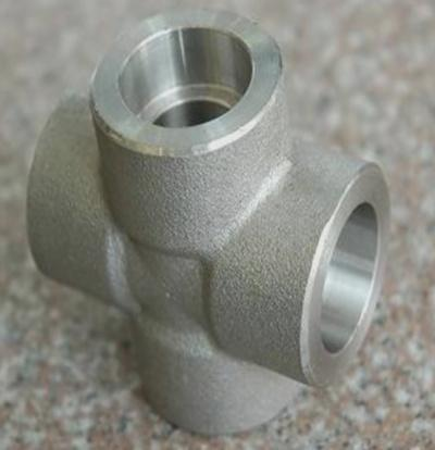Stainless Steel Forged Socket Welding Fitting Cross (2)