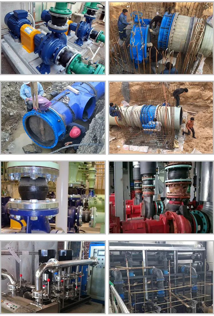 Juntas de expansão de fole de borracha DN25-DN3000 EPDM PTFE (4)